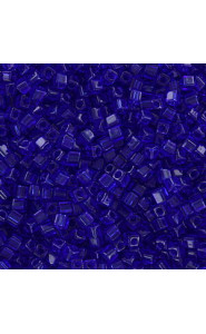 Miyuki square - cubes 1.8mm Beads - Transparent cobalt SB18-151